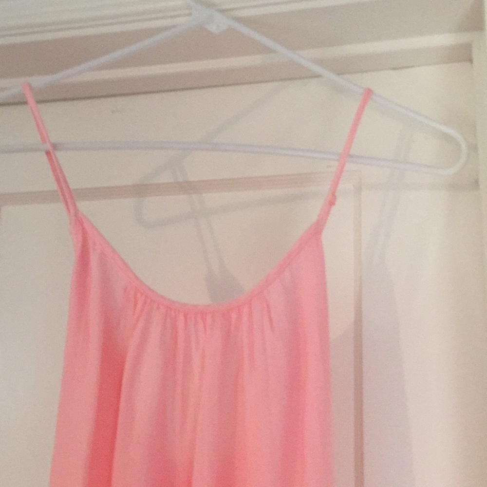 Light pink/coral long maxi dress